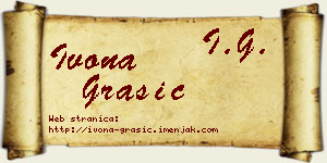 Ivona Grašić vizit kartica